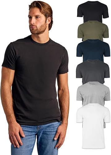 True Classic Mens T Shirt Crew Neck Short Sleeve Casual Plain Soft Tee