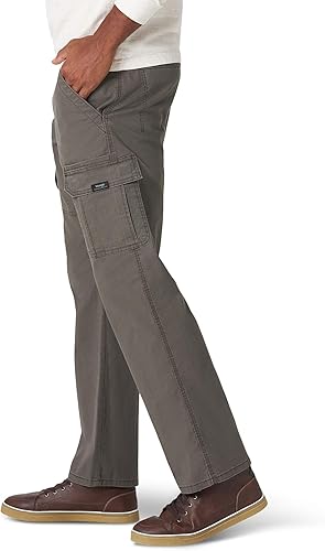 Wrangler Mens Stretch Cargo Pants Relaxed Fit Outdoor Work Utility Trousers