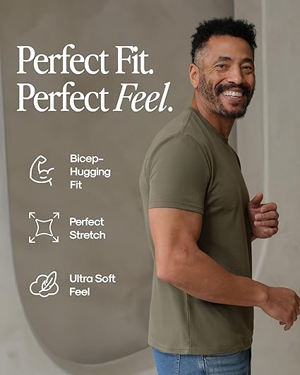 True Classic Mens T Shirt Crew Neck Short Sleeve Casual Plain Soft Tee
